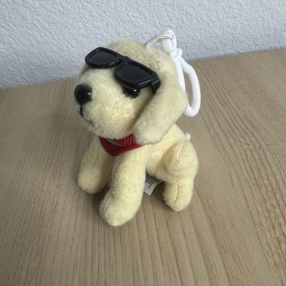 Raising Canes Plush Puppy Keychain 3” NWOT